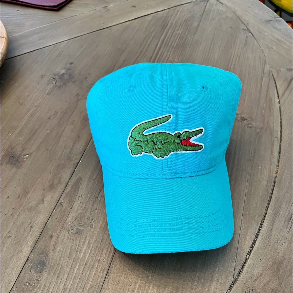 Blue, Lacoste Crocodile 🐊 hat.
